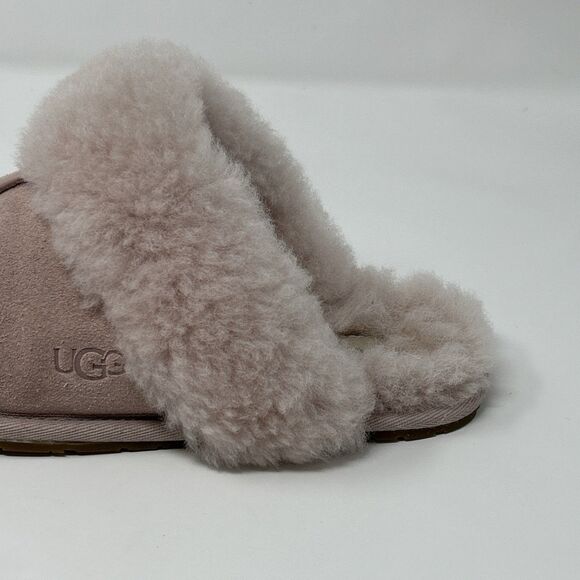 UGG Scuffette II Slippers Women’s 6 Pink Suede Sheepskin Cozy Slip On - Picture 5 of 16